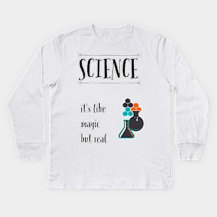 Science is magic Kids Long Sleeve T-Shirt